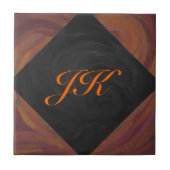 Chocolade Carmel Swirl Tegeltje (Voorkant)