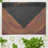 Chocolade Carmel Swirl Theedoek (Gevouwen)