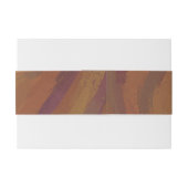 Chocolade Carmel Swirl Uitnodigingen Wikkel (Achterkant Voorbeeld)