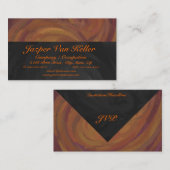 Chocolade Carmel Swirl Visitekaartje (Voorkant / Achterkant)