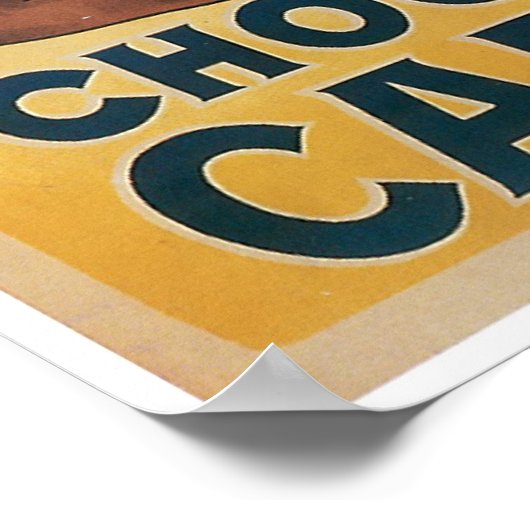 Chocolade Carpentier Hot Chocolade en kunst Poster (Hoek)