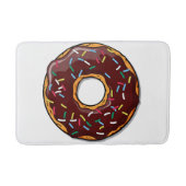 Chocolade Cartoon Donut met sprinken Badmat (Voorkant)