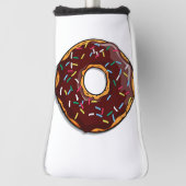 Chocolade Cartoon Donut met sprinken Golfheadcover (Draai 90)