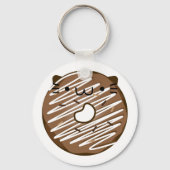 Chocolade Cat Donut Sleutelhanger (Voorkant)