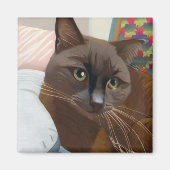 Chocolade Cat Magneet (Voorkant)