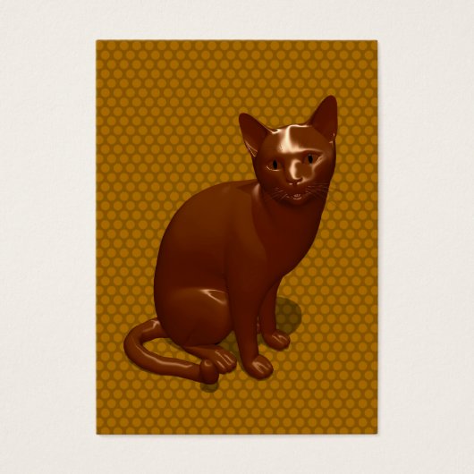 Chocolade Cat Visitekaartjes (Voorkant)