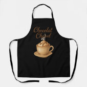 Chocolade Chaud Hot Chocolade Illustratie Schort (Voorkant)