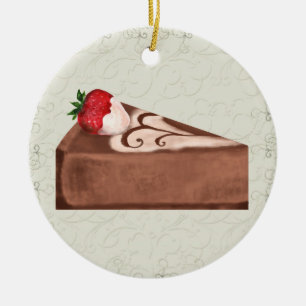Chocolade Cheesecake - SRF Keramisch Ornament