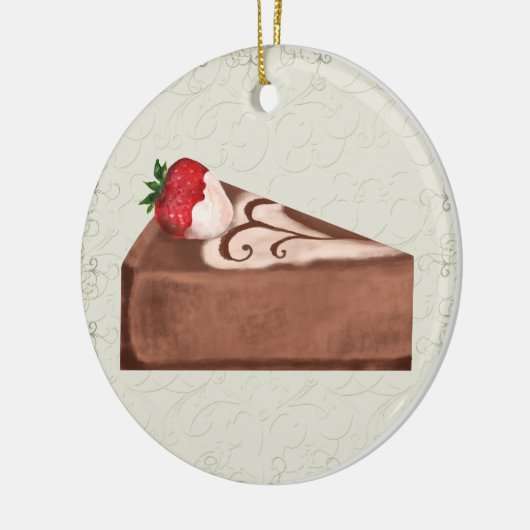 Chocolade Cheesecake - SRF Keramisch Ornament (Links)