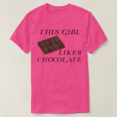 Chocolade Chef Grappige Spreuk Donkere Chocolade F T-shirt (Design voorkant)