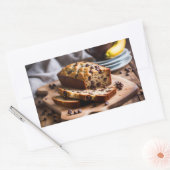 Chocolade Chip Banaan Brood Rechthoekige Sticker (Envelop)