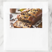 Chocolade Chip Banaan Brood Rechthoekige Sticker (Tas)
