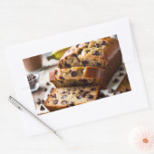 Chocolade Chip Banaan Brood Rechthoekige Sticker (Envelop)