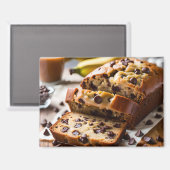 Chocolade Chip Banana Brood Magneet (Voorkant / Achterkant)