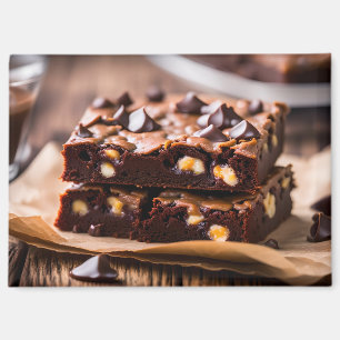Chocolade Chip Brownies Magneet
