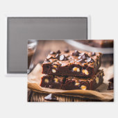 Chocolade Chip Brownies Magneet (Voorkant / Achterkant)