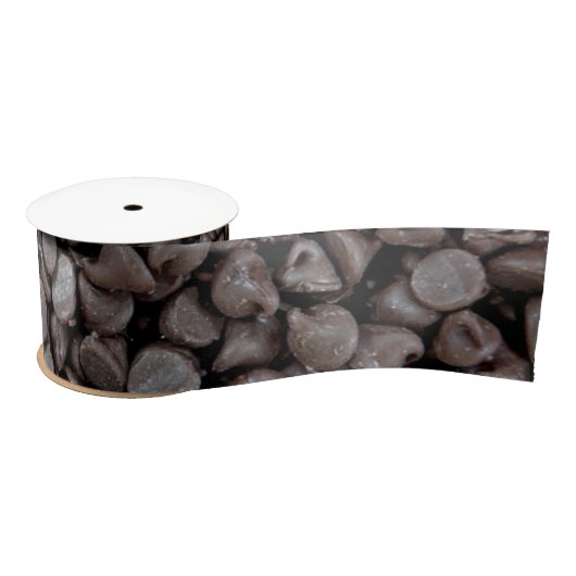 Chocolade Chip-Collectie Satijnen Lint (Spoel)