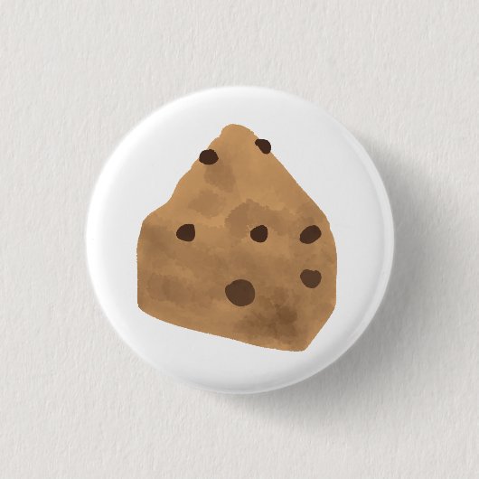Chocolade Chip Cookie Cadeau Ronde Button 3,2 Cm (Voorkant)