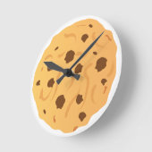 Chocolade Chip Cookie Clock Ronde Klok (Hoek)