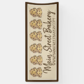 Chocolade Chip Cookie Deeg Bakkerij Bakverkoop Spandoek (Verticaal)