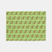 Chocolade Chip Cookie Doe Fleece Deken (Voorkant (Horizontaal))