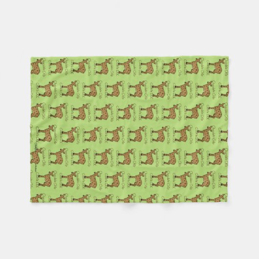 Chocolade Chip Cookie Doe Fleece Deken (Voorkant (Horizontaal))