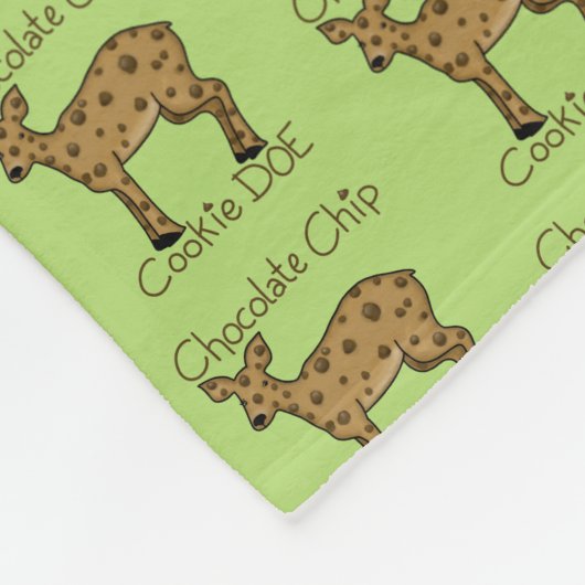 Chocolade Chip Cookie Doe Fleece Deken (Hoek)