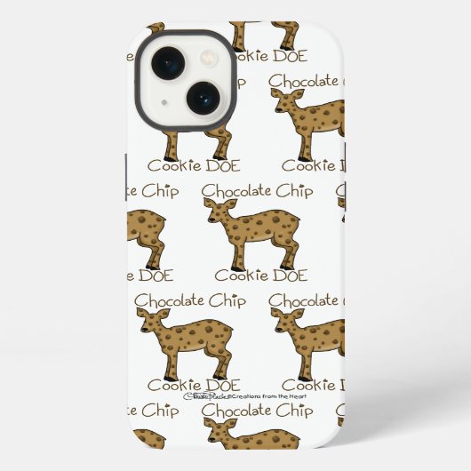 Chocolade Chip Cookie Doe iPhone Hoesje (Achterkant)
