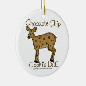 Chocolade Chip Cookie Doe Keramisch Ornament (Rechts)
