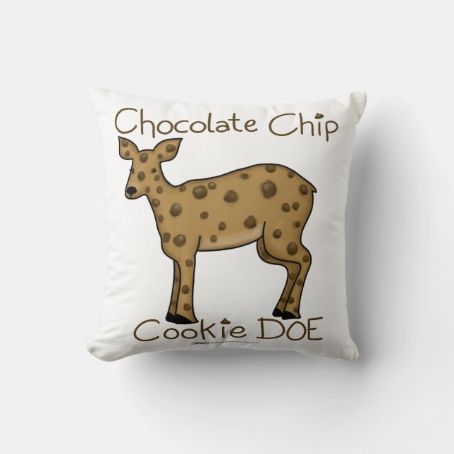 Chocolade Chip Cookie Doe Kussen (Voorkant)