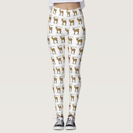 Chocolade Chip Cookie Doe Leggings (Voorkant)