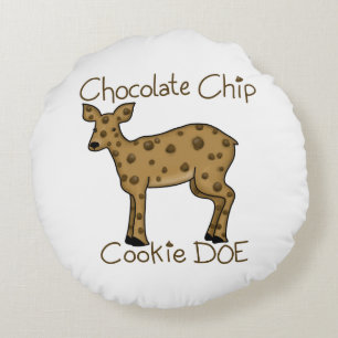 Chocolade Chip Cookie Doe Rond Kussen
