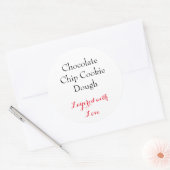 Chocolade Chip Cookie Dough label (Envelop)