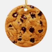 Chocolade Chip Cookie Gepersonaliseerde Kerst Keramisch Ornament (Voorkant)
