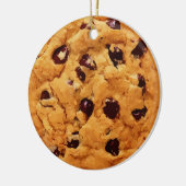 Chocolade Chip Cookie Gepersonaliseerde Kerst Keramisch Ornament (Links)