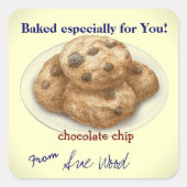 Chocolade Chip Cookie Gift Stickers (Voorkant)