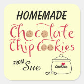 Chocolade Chip Cookie Gift Stickers (Voorkant)