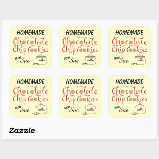 Chocolade Chip Cookie Gift Stickers (Vel)