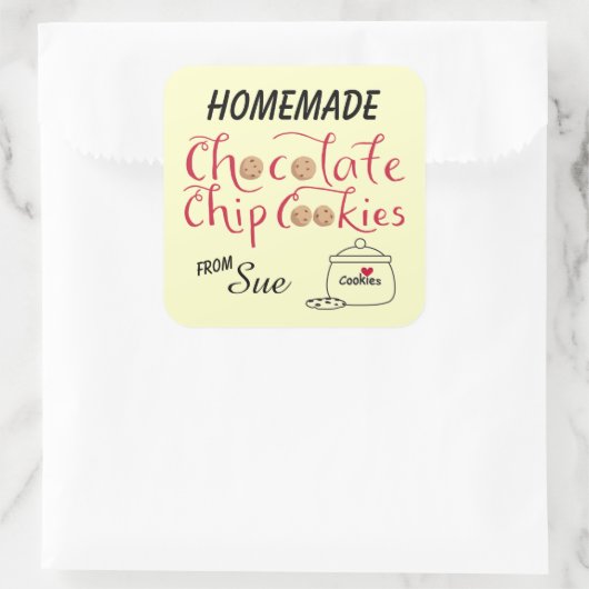 Chocolade Chip Cookie Gift Stickers (Tas)