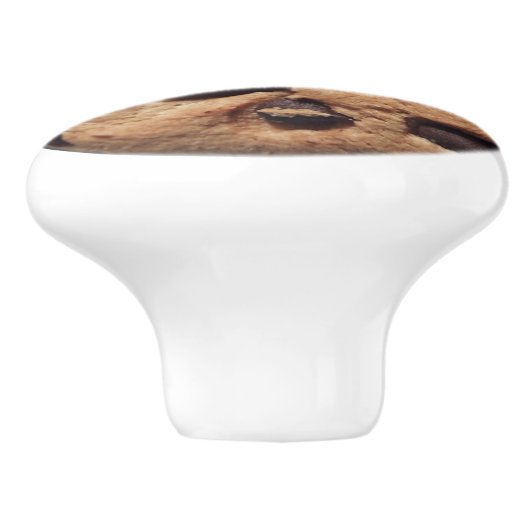 Chocolade Chip Cookie grappig foodie 2D grafisch Keramische Knop (Zijkant)