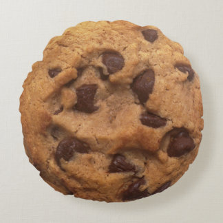 Chocolade Chip Cookie Grappige look Rond Kussen