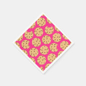 Chocolade Chip Cookie Kinder 1e verjaardag Pink Servet (Hoek)