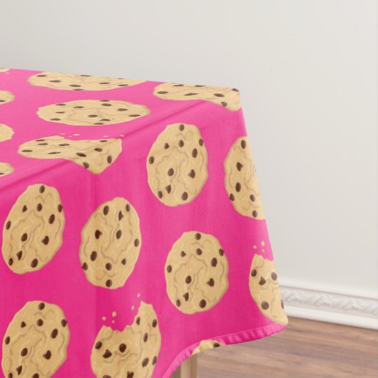 Chocolade Chip Cookie Kinder 1e verjaardag Pink Tafelkleed (Voorbeeld)