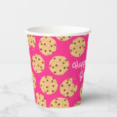 Chocolade Chip Cookie Kinder 1e Verjaardagsfeestje Papieren Bekers (Voorkant)