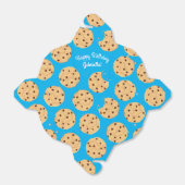 Chocolade Chip Cookie Kinder 1ste verjaardag Blauw Bedankdoosjes (Uitgevouwen)