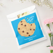 Chocolade Chip Cookie Kinder 1ste verjaardag Blauw Bedankzakje (Gezegeld)