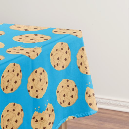 Chocolade Chip Cookie Kinder 1ste verjaardag Blauw Tafelkleed (Voorbeeld)
