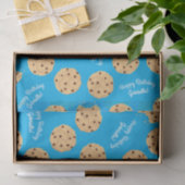 Chocolade Chip Cookie Kinder 1ste verjaardag Blauw Tissuepapier (Geschenk)