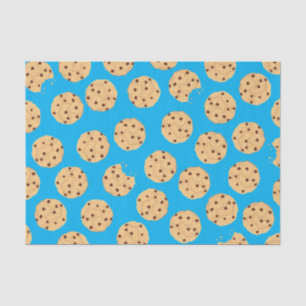 Chocolade Chip Cookie Kinder 1ste verjaardag Blauw Tissuepapier