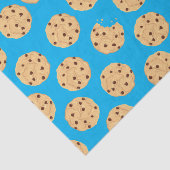 Chocolade Chip Cookie Kinder 1ste verjaardag Blauw Tissuepapier (Detail)